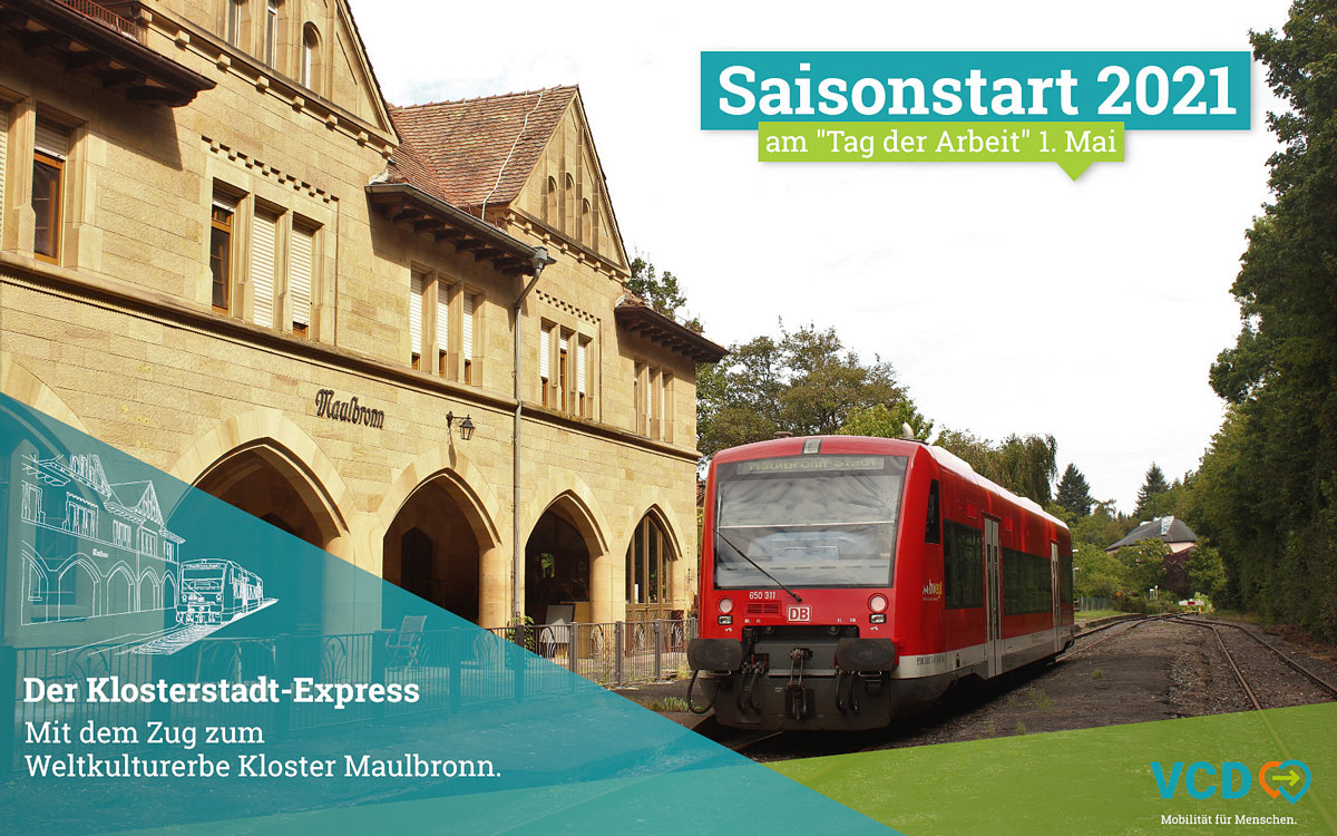 Der KlosterstadtExpress mit dem Zug zum Weltkulturerbe